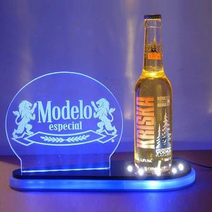 Single LED Beer Bottle Display Rack