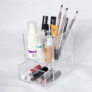 Factory Wholesale Acrylic Nail Polish Organizer Plastic Lipstick Case Holder Organizer Eye Shadow Di