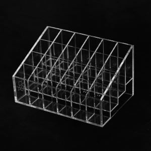 Cheap Clear 24 Holes Cosmetic Organizer Lipstick Holder For Cosmetic Store