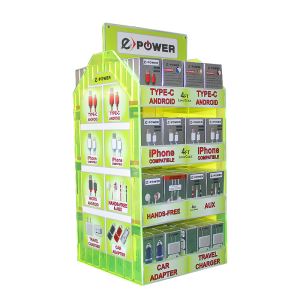 Rotating 2 Side Acrylic Phone Accessories Display